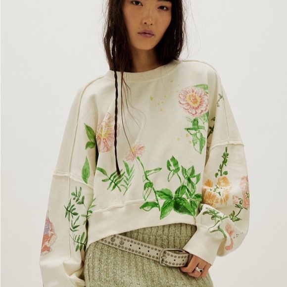 Free People Gaia Floral Sweatshirt - Picture 4 of 11